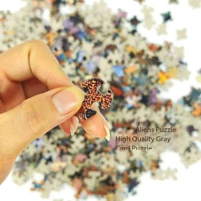 2 PCS 1000 Piece Jigsaw Puzzle for Adults - Animal & Landscape Art Design, Stress Relief Brain Game - Premium Quality Paper Puzzle for Teens Adults Ages 14+ ã€Space+lakeã€‘