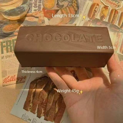 Chocolate Super Wet Soft Milk Bar Squishy Toy, Slow Rising PU Stress Relief Squeeze Stick, Ultra Soft Finger Sucking Decompression Toy,  Fidget Sensory Toy