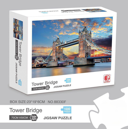 1000 piece  Jigsaw Puzzle for Adults - Landscape Cityscape Art, Premium Quality Paper Cardboard, 70x50cm Finished Size, Stress Relief Brain Game Gift for Ages 14+ ã€Aegean Seaã€‘