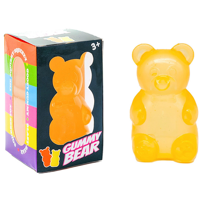 Orange Candy Gummy Bear Squishy Stress Relief Toy - Slow Rising Squeeze Fidget Toys , Soft TPR Sensory Toy for Anxiety Relief, Cute Kawaii Decompression Gift