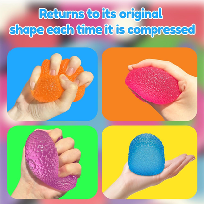 Orange Candy Gummy Bear Squishy Stress Relief Toy - Slow Rising Squeeze Fidget Toys , Soft TPR Sensory Toy for Anxiety Relief, Cute Kawaii Decompression Gift