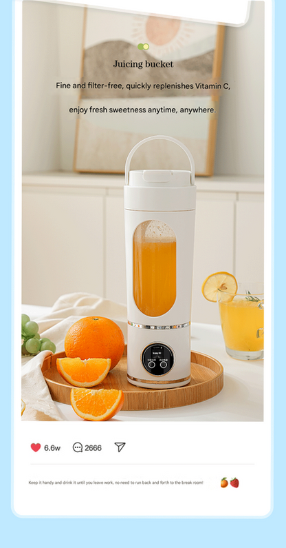Pink 3.7V Portable Blender 700ml Wireless Juicer Cup - 12 Blade USB Rechargeable Smoothie Maker with LED Display - Personal Fruit Mixer with Safety Lock - BPA Free Travel Blender for Home Office Outdoor