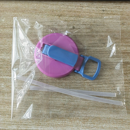 4-piece(Purple and Grey and Green and Blue) Reusable Soda Can Lid with Straw and Carrying Handle - Spill-Proof Plastic Can Cover for Standard 2.13 Inch Cans, Portable Beverage Protector with Flip-Top Design, BPA-Free Drink Can Converter for Outdoor Partie