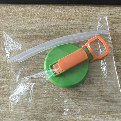 4-piece(Purple and Grey and Green and Blue) Reusable Soda Can Lid with Straw and Carrying Handle - Spill-Proof Plastic Can Cover for Standard 2.13 Inch Cans, Portable Beverage Protector with Flip-Top Design, BPA-Free Drink Can Converter for Outdoor Partie
