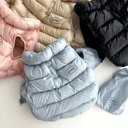 Pink XL size Dog Winter Coat Quilted Puffer Jacket - Warm Cotton Padded Vest for Small Dogs, High Collar Pet Clothes for Chihuahua Yorkie Poodle Bichon Schnauzer, Lightweight Cold Weather Dog Apparel with Elastic Cuffs