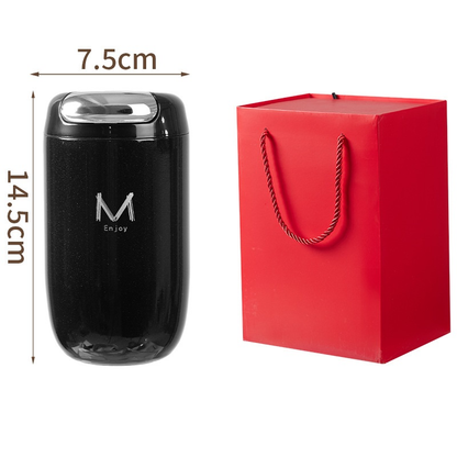 Black Gift Box Set Premium 316 Stainless Steel Coffee Tumbler - 350ml Vacuum Insulated Travel Mug with Sip Lid, Leak-Proof Egg Shape Design, Hot & Cold Beverage Cup for Office Commute Outdoor Gift