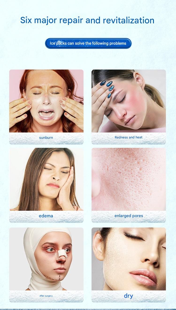 Pink Flat-Surface Ice  Cold Therapy Facial Tool - Mini Ice Hammer Cryo Stick for Pore Shrinking Skin Soothing Sunburn Relief - Reusable ABS+PC Cooling Massager