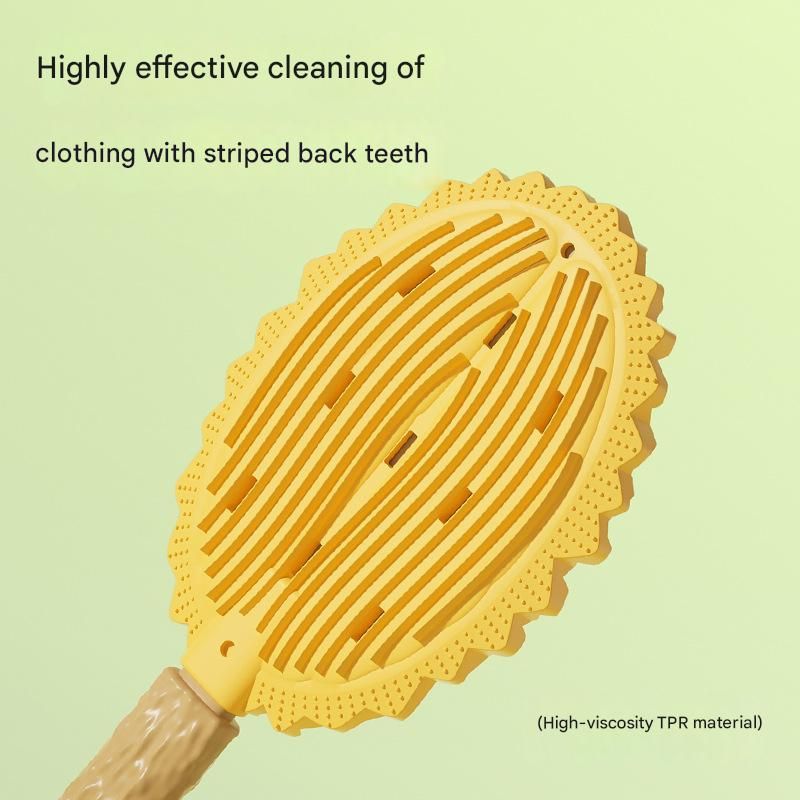 2-piece Green and Yellow Pet Durian Massage Grooming Brush - TPR Double-Sided Deshedding Comb for Cats Dogs - Gentle Pet SPA Grooming Tool