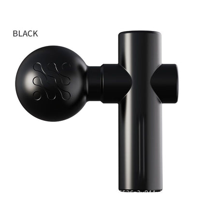 Black Mini Massage Gun - Pocket-Sized Deep Tissue Percussion Massager with 4 Speeds, 7mm Amplitude, 12KG Force, USB-C Rechargeable - Ultra Quiet, 68.7g Lightweight for Muscle Recovery, Travel, Office