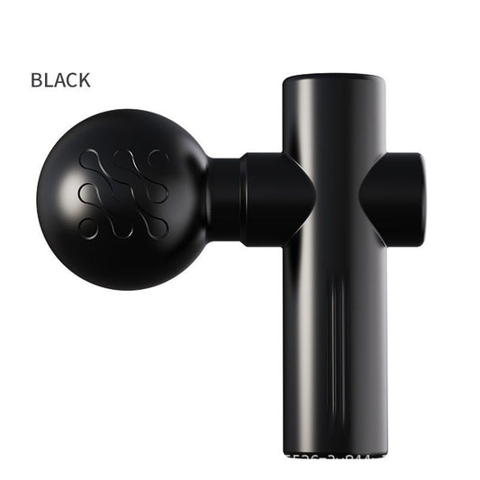 Black Mini Massage Gun - Pocket-Sized Deep Tissue Percussion Massager with 4 Speeds, 7mm Amplitude, 12KG Force, USB-C Rechargeable - Ultra Quiet, 68.7g Lightweight for Muscle Recovery, Travel, Office