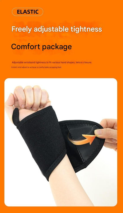 Black 2-piece Electric Heating Wrist Massager with Vibration and Hot Compress - 3 Heat Levels, 3 Vibration Modes, 15 Min Auto Shutoff, Rechargeable - Cordless Wrist Pain Relief Wrap for Office, Sports Recovery, and Daily Care
