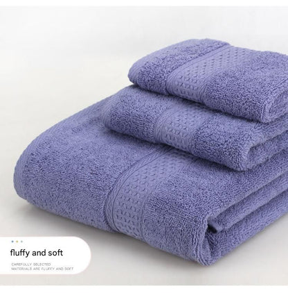 3-Piece White Towel Set - Soft Absorbent Bath, Hand & Face Towels with Jacquard Weave, Gift Set for Home, Hotel, or Gifting - Durable, Low-Lint, Machine Washable