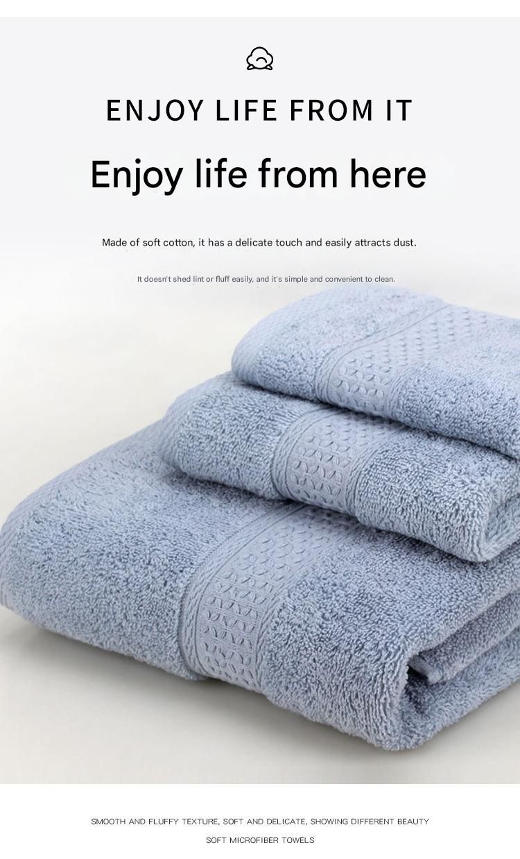 3-Piece White Towel Set - Soft Absorbent Bath, Hand & Face Towels with Jacquard Weave, Gift Set for Home, Hotel, or Gifting - Durable, Low-Lint, Machine Washable