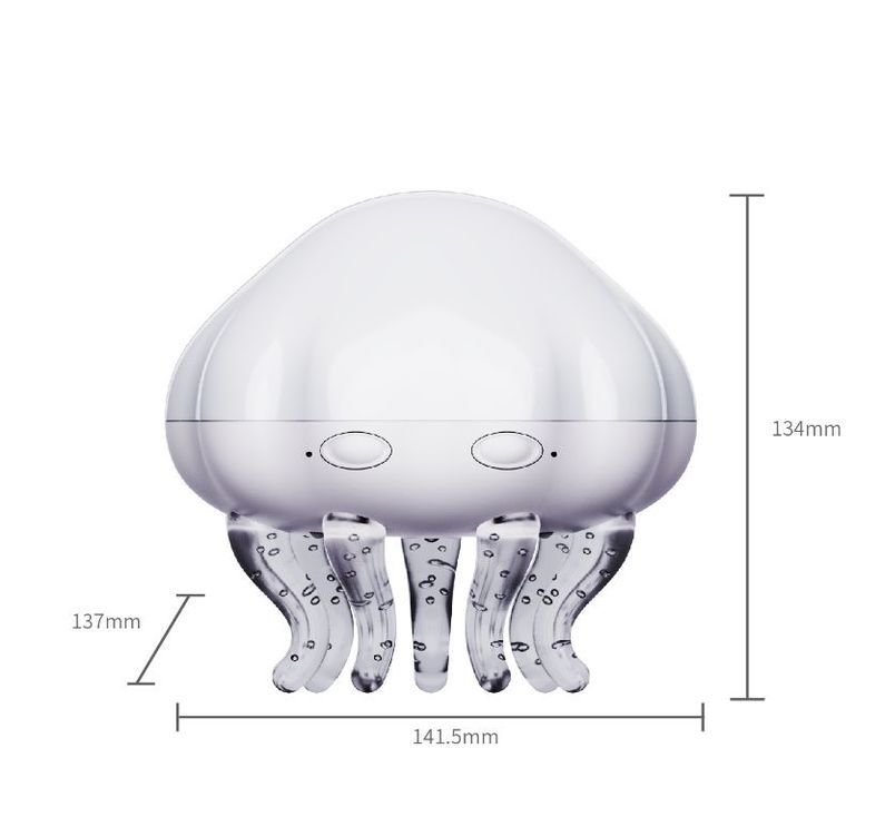 Jellyfish Ocean Wave Projector Night Light - USB Powered with Remote Control, 2 Timer Settings, Dual Mode Projection and Night Light, Romantic Bedroom Decor, Kids Gift