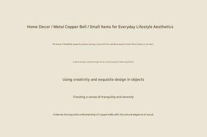 Orange Magnetic Door Bell Chime - Dopamine Style Brass Bell with Alloy Frame - No Drill Entry Door Chime for Home, Office, Fridge - Modern Japanese Design, Crisp Sound, Easy Install