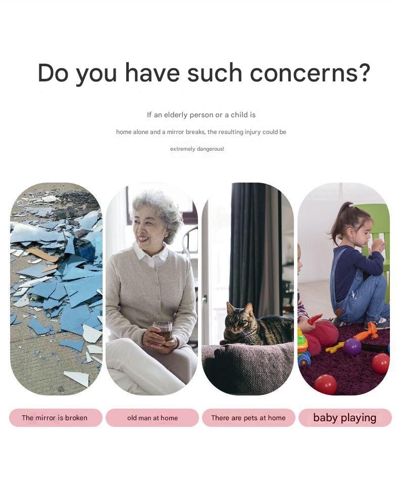 50*200cm Self-Adhesive PET Mirror Sticker - Unbreakable Soft Glass Mirror Filmï¼ŒSafety Soft Mirror - Cut-to-Size, High-Reflective Wall Decal for Bedroom, Wardrobe, Bathroom - Easy Peel-and-Stick Installation, No Drill Damage Space-Saving Design