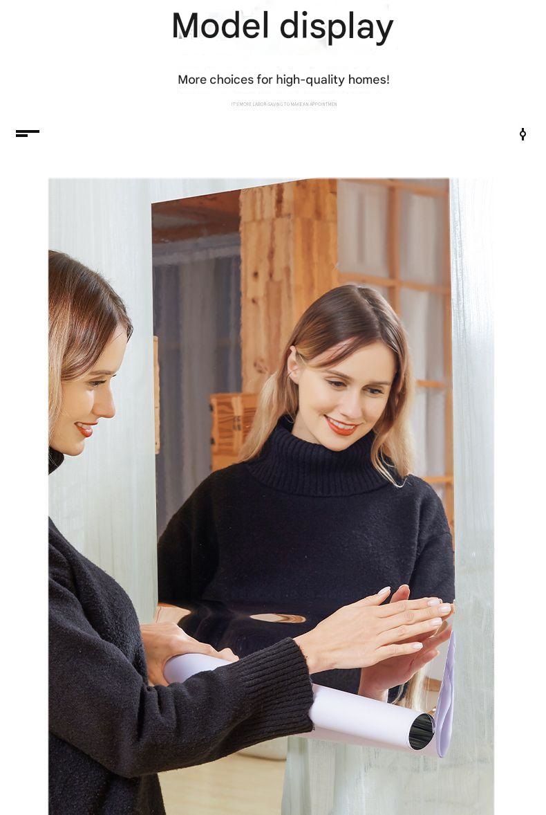 50*200cm Self-Adhesive PET Mirror Sticker - Unbreakable Soft Glass Mirror Filmï¼ŒSafety Soft Mirror - Cut-to-Size, High-Reflective Wall Decal for Bedroom, Wardrobe, Bathroom - Easy Peel-and-Stick Installation, No Drill Damage Space-Saving Design
