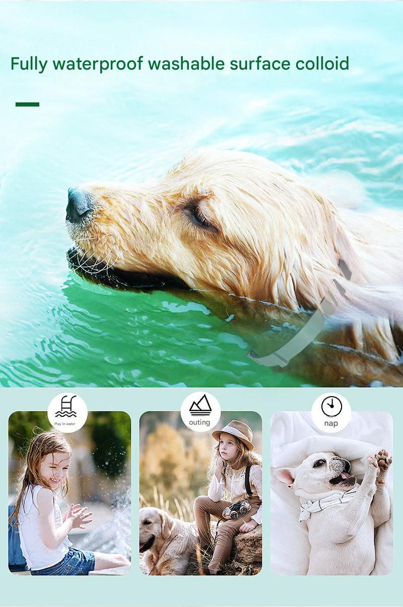 2-piece Grey 38cm Adjustable Flea and Tick Collar for Dogs and Cats - 8 Month Protection, Waterproof TPR Design with Safety Release - Repels Fleas, Ticks, and Mosquitoes for Small to Large Pets