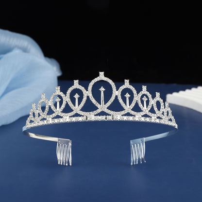 2-piece Silvery and Golden Birthday Girl Tiara and Sash Set - Elegant Rhinestone Alloy Crown with , Glitter "BIRTHDAY GIRL" Sash & Safety Pin - Perfect Princess Party Accessory for Women and Girls