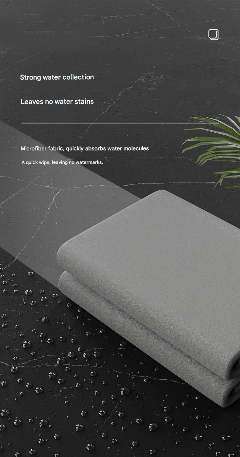 30*30 cm Grey Coral Fleece & Suede Microfiber Cloth Double-Sided Car Wash Towel  , 5X Water Absorption, Scratch-Free & Lint-Free, 360Â° Stitched Edge for Car Detailing, Glass, Home Cleaning - Multi-Purpose Auto Care Cloth