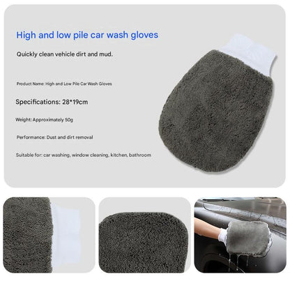 9-Piece Orange Car cleaning kit- Microfibre Wash Mitt, Sponge, Wheel Brush, Waxing Pads & Towels - Complete Auto Detailing Set for Home & Garage Use