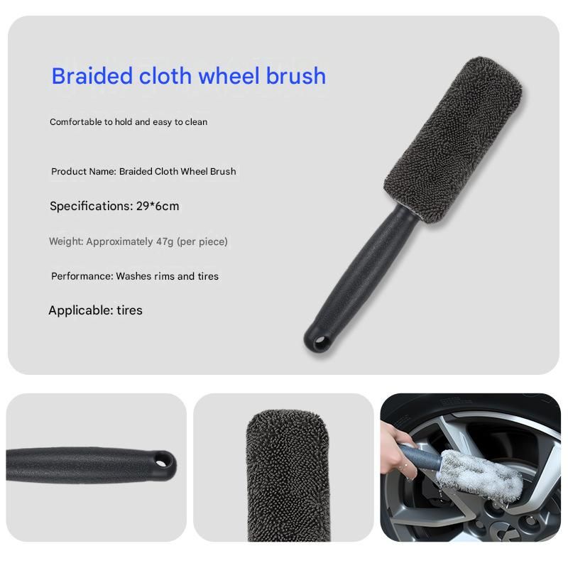9-Piece Orange Car cleaning kit- Microfibre Wash Mitt, Sponge, Wheel Brush, Waxing Pads & Towels - Complete Auto Detailing Set for Home & Garage Use