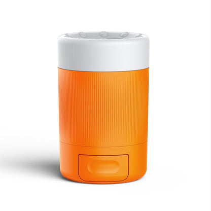 Orange Pet Paw Cleaner Cup - Portable Dog Foot Washer with Soft Silicone Bristles - Easy Clean, Detachable Design for Small to Medium Dogs & Cats