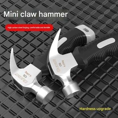 2-piece  Mini Claw Hammer and  One 6-inch flathead screwdriver — Chrome Vanadium Steel Bit, Ergonomic Non-Slip Handle — Ideal for Automotive Repair, Machinery Maintenance, Furniture Assembly, and Home DIY Projects