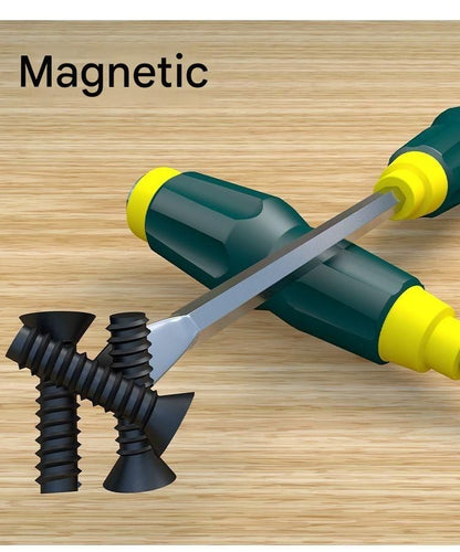 2-piece  Mini Claw Hammer and  One 6-inch flathead screwdriver — Chrome Vanadium Steel Bit, Ergonomic Non-Slip Handle — Ideal for Automotive Repair, Machinery Maintenance, Furniture Assembly, and Home DIY Projects