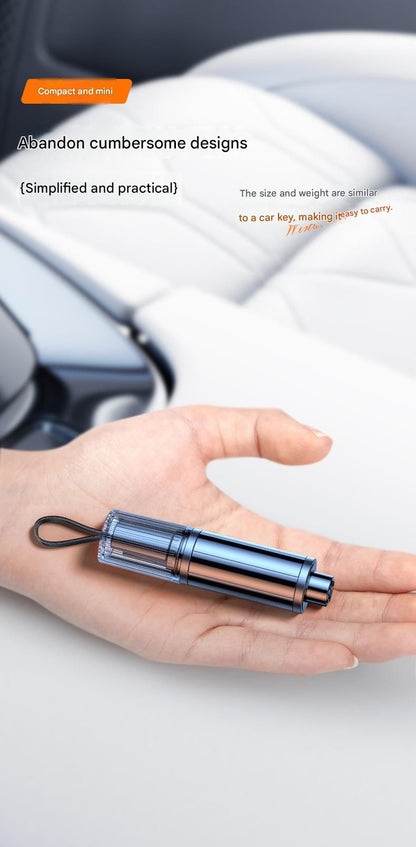 Red 2-in-1 Car Window Breaker and Seatbelt Cutter - Tungsten Steel Tip, Compact Emergency Escape Tool for Vehicle Safety, Portable Survival Hammer