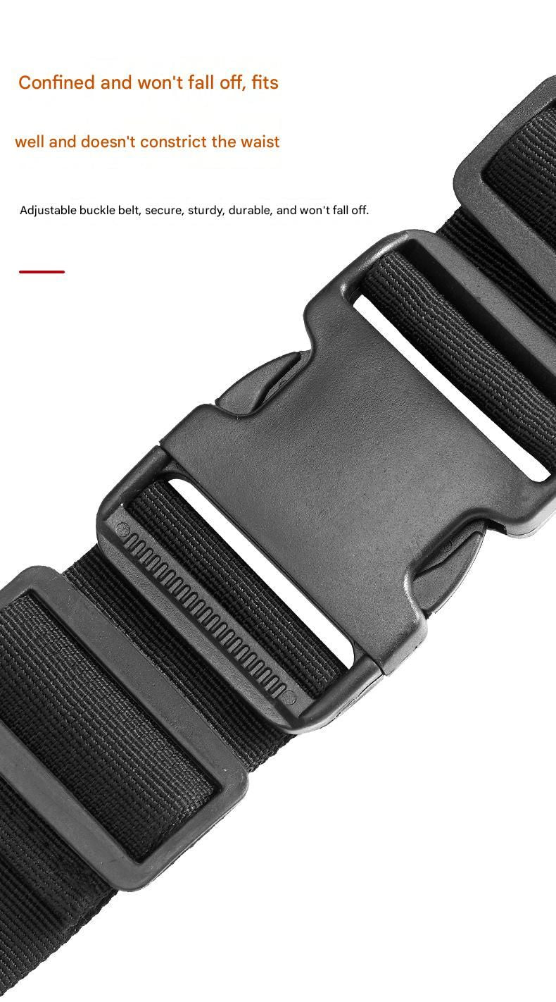 Red Professional Oxford Cloth Tool Waist Bag –Tool Belt, Multifunctional Work Belt, Men's Robust, Adjustable Tool Belt - Heavy-Duty 600D Waterproof for Electricians, Mechanics & Construction Workers