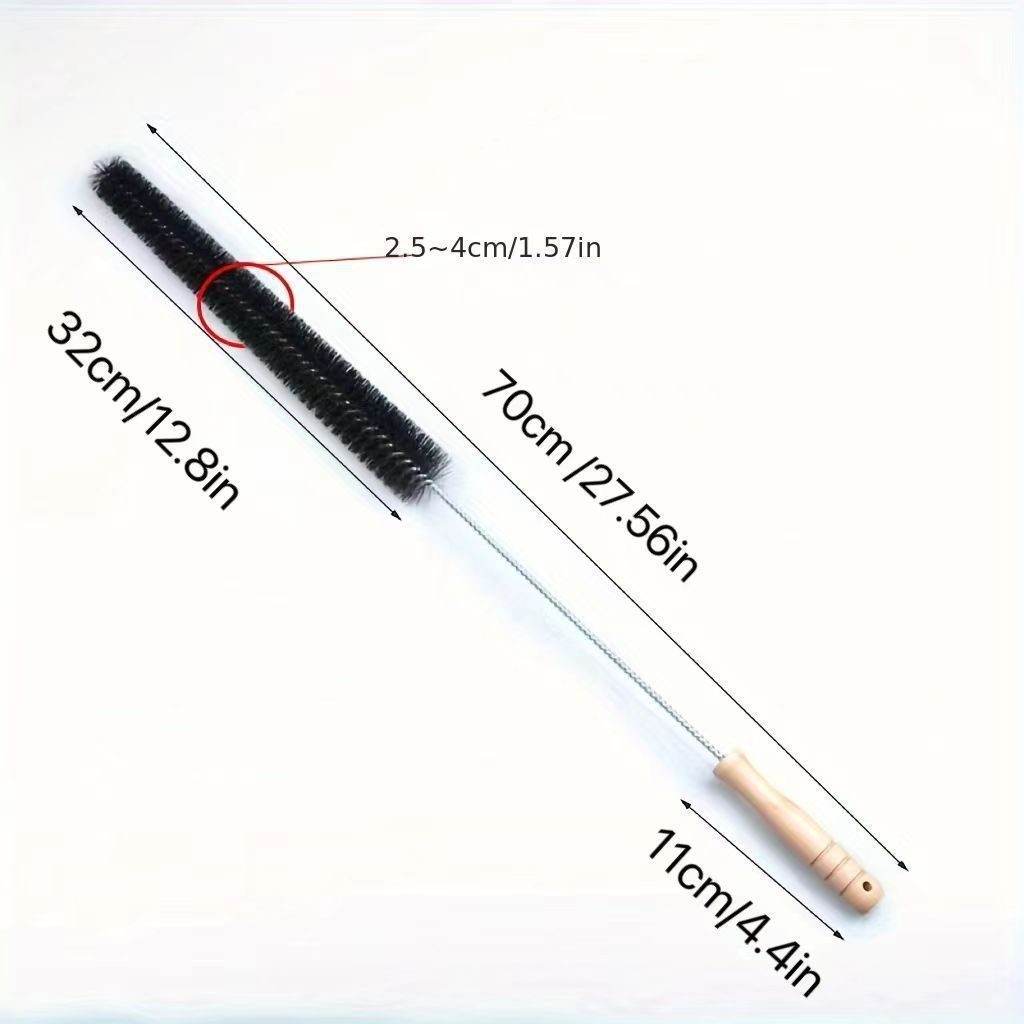 Washing Machine Cleaning Brush Set - 4 Piece Long Handle Pipe Cleaner Kit for Drum Drain and Deep Cleaning