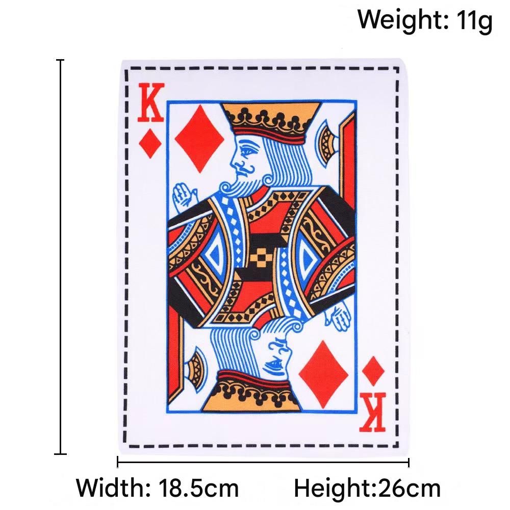Dog Chew Toy Set - 10 Piece Playing Card Crinkle Sound Toys for Dogs(K)
