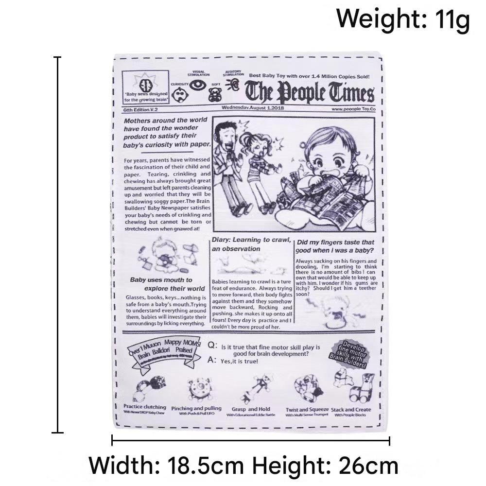 Dog Chew Toy Set - 10 Piece Crinkle Newspaper Sound Toys for Dogs