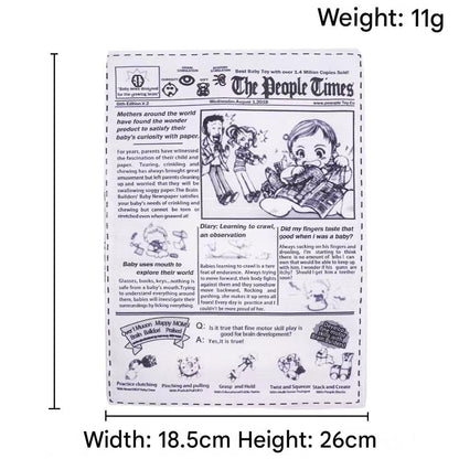 Dog Chew Toy Set - 10 Piece Crinkle Newspaper Sound Toys for Dogs