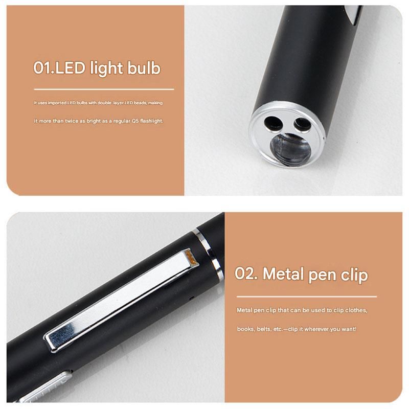 Grey and black Metal Laser Cat Toy Pen Set - 2 Piece USB Rechargeable 3-in-1 Laser Pointer with UV Light and LED Torch in Gift Tin Box