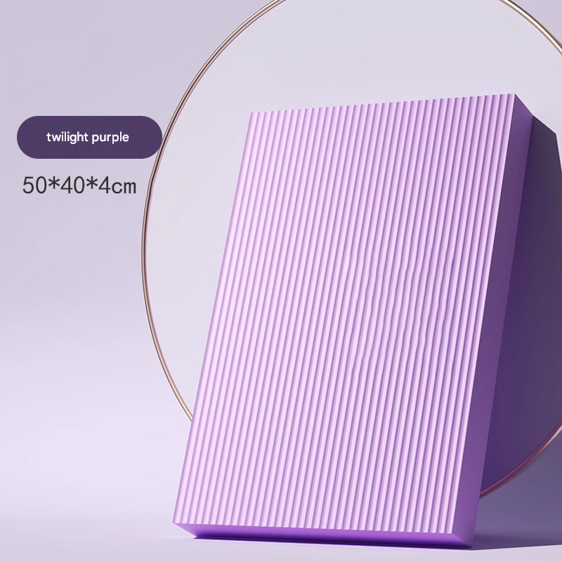 Purple 4cm Thick Balance Pad - Non-Slip High Density Foam Exercise Mat for Plank Push Up Knee Protection Fitness Training