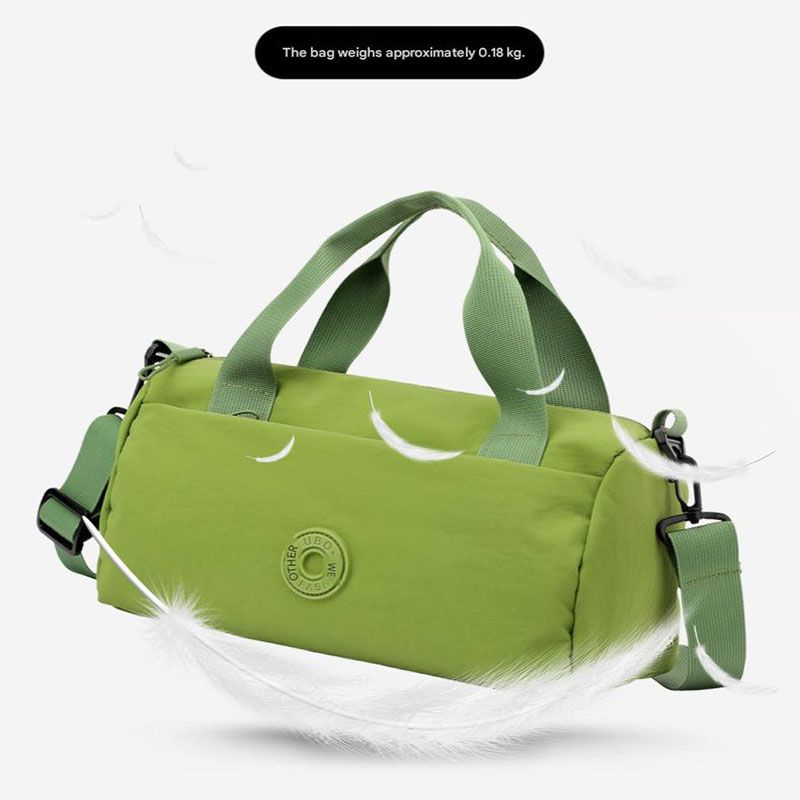 Black Lightweight Large Capacity Sports Duffel Bag - Portable Crossbody Travel Gym Handbag for Yoga Outdoor Activities