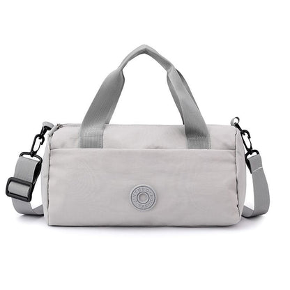 Grey Lightweight Large Capacity Sports Duffel Bag - Portable Crossbody Travel Gym Handbag for Yoga Outdoor Activities