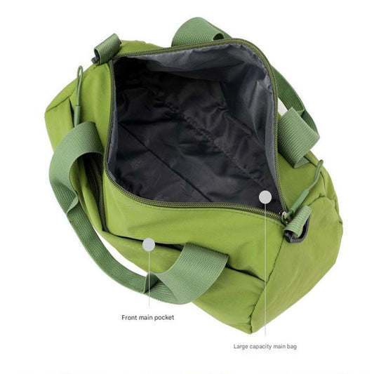Grey Lightweight Large Capacity Sports Duffel Bag - Portable Crossbody Travel Gym Handbag for Yoga Outdoor Activities