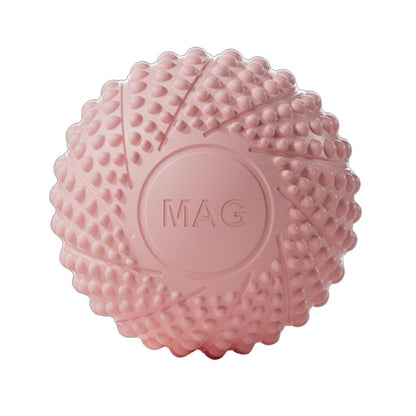 2-Pack Pink Spiky Fascia Massage Balls - Portable TPE Foot Arch Muscle Relaxer for Yoga Recovery Trigger Point Therapy