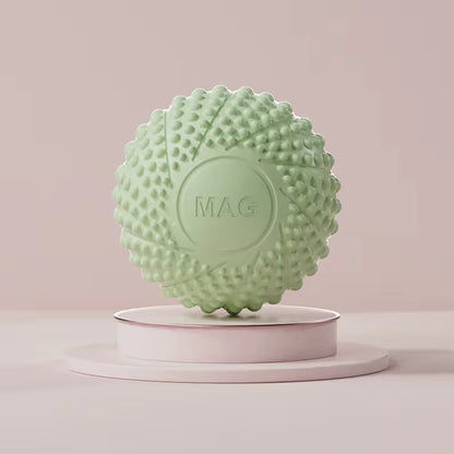2-Pack Green Spiky Fascia Massage Balls - Portable TPE Foot Arch Muscle Relaxer for Yoga Recovery Trigger Point Therapy