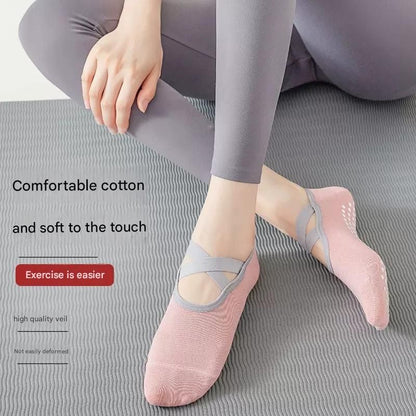 3-Pack Pink Anti-Slip Yoga Socks - Grippy Pilates Dance Fitness Socks with Silicone Grip for Women