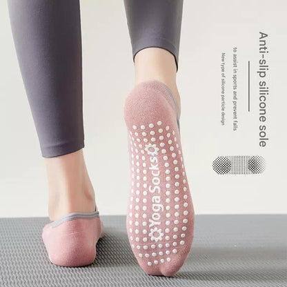 3-Pack Light green Anti-Slip Yoga Socks - Grippy Pilates Dance Fitness Socks with Silicone Grip for Women