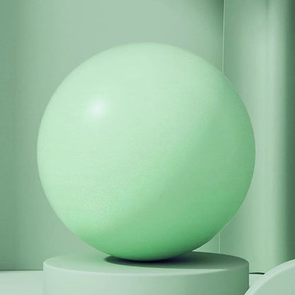 Green Anti-Burst Yoga Exercise Ball with Manual Hand Pump - 25cm Thickened Stability Ball for Pilates Core Training Fitness