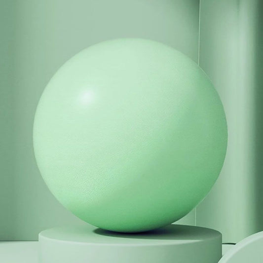 Green Anti-Burst Yoga Exercise Ball with Manual Hand Pump - 25cm Thickened Stability Ball for Pilates Core Training Fitness