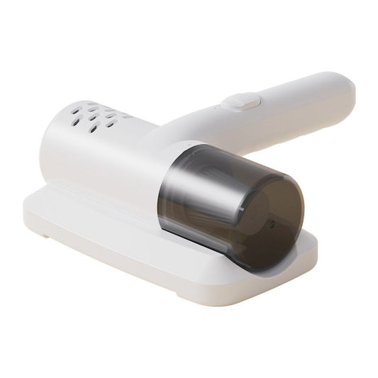 White Wireless USB Rechargeable Mite Vacuum Remover with UV Light - Handheld Anti-Mite Vacuum for Mattress Pillow Sofa