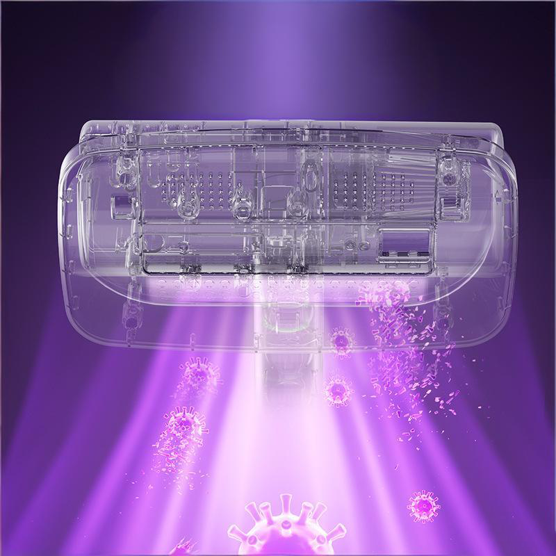 White Wireless USB Rechargeable Mite Vacuum Remover with UV Light - Handheld Anti-Mite Vacuum for Mattress Pillow Sofa