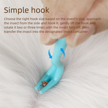 2-Pack Dark green Pet Tick Remover Tool Set - Small Medium Large Flea and Tick Hook Removers