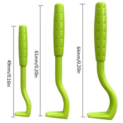 2-Pack Dark green Pet Tick Remover Tool Set - Small Medium Large Flea and Tick Hook Removers